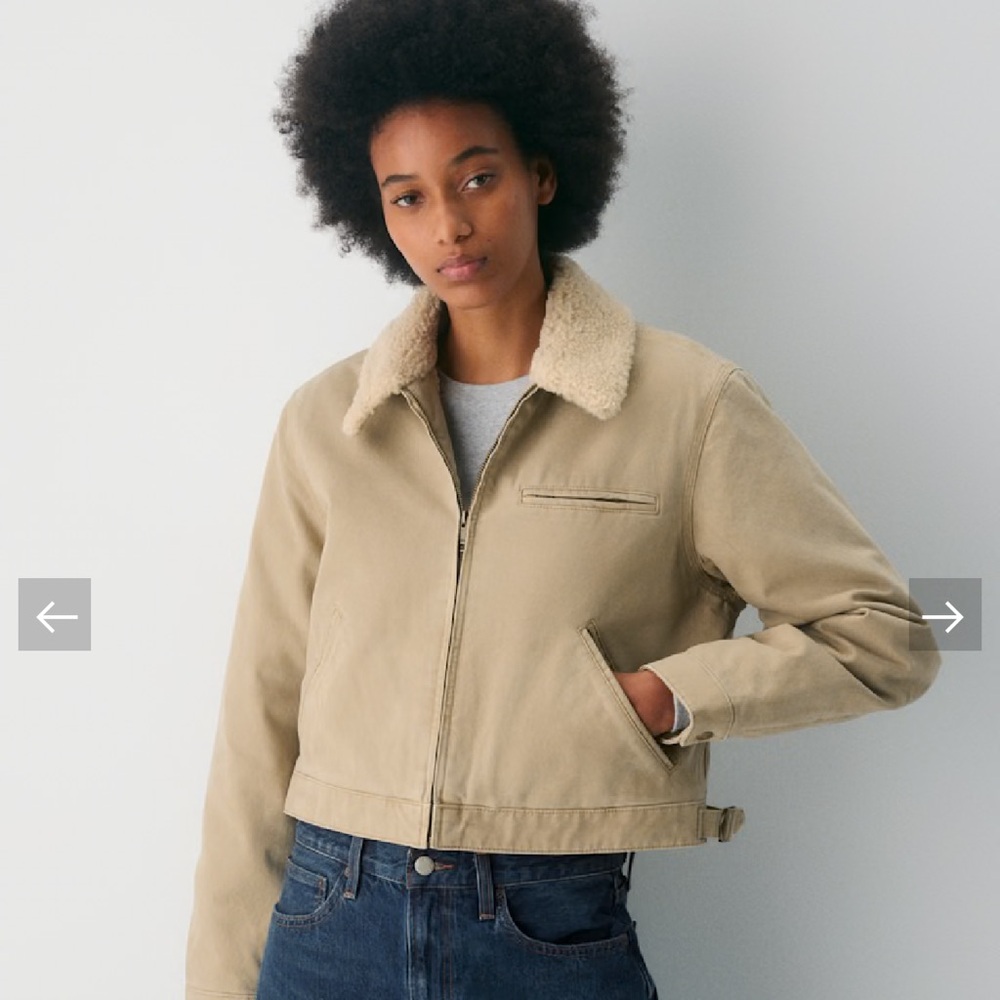 Aritzia Barkley Workwear Jacket vintage tan khaki